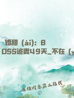 閃婚甜愛(ài)：BOSS追妻49天