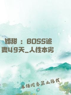 閃婚甜愛：BOSS追妻49天