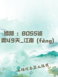 閃婚甜愛：BOSS追妻49天