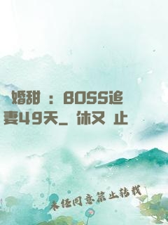 閃婚甜愛：BOSS追妻49天