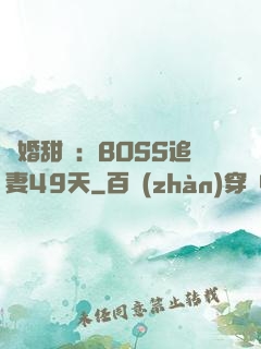 閃婚甜愛：BOSS追妻49天