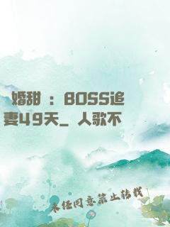 閃婚甜愛：BOSS追妻49天