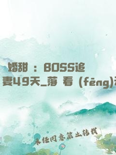 閃婚甜愛：BOSS追妻49天