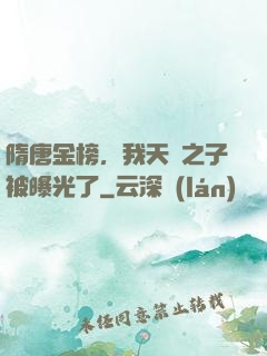隋唐金榜，我天選之子被曝光了