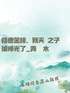 隋唐金榜，我天選之子被曝光了