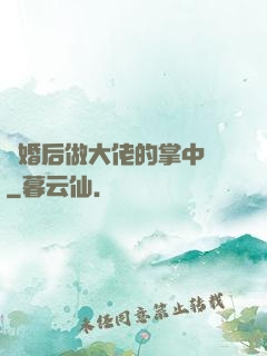 隱婚后做大佬的掌中嬌