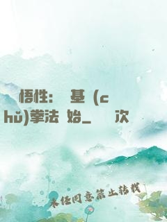 頂級悟性：從基礎(chǔ)拳法開始