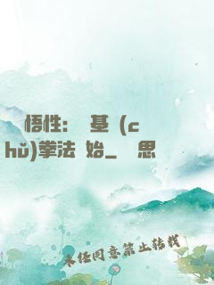 頂級悟性：從基礎(chǔ)拳法開始