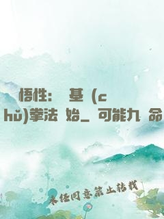 頂級悟性：從基礎(chǔ)拳法開始