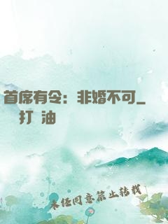 首席有令：非婚不可