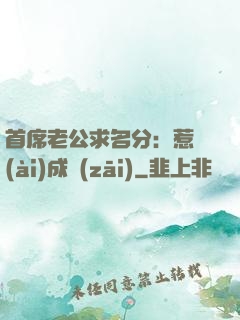 首席老公求名分：惹愛(ài)成災(zāi)
