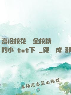 高冷?；S為全校精靈的小說txt下載