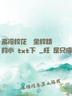 高冷?；S為全校精靈的小說txt下載