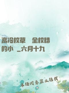 高冷校草淪為全校精靈的小說