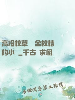 高冷校草淪為全校精靈的小說