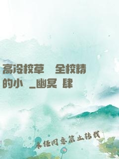 高冷校草淪為全校精靈的小說