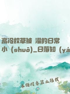 高冷校草被澆灌的日常小說(shuō)