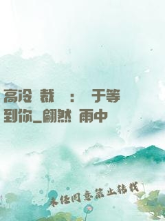高冷總裁絕寵：終于等到你