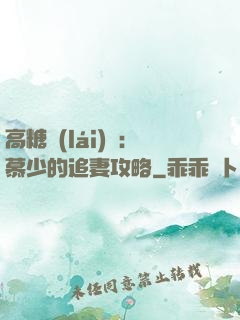 高糖來(lái)襲：慕少的追妻攻略