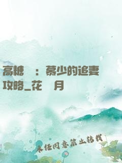 高糖來襲：慕少的追妻攻略