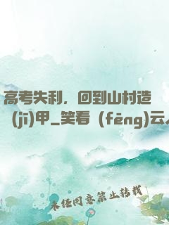高考失利，回到山村造機(jī)甲