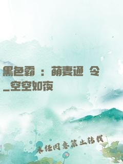 黑色霸寵：萌妻通緝令